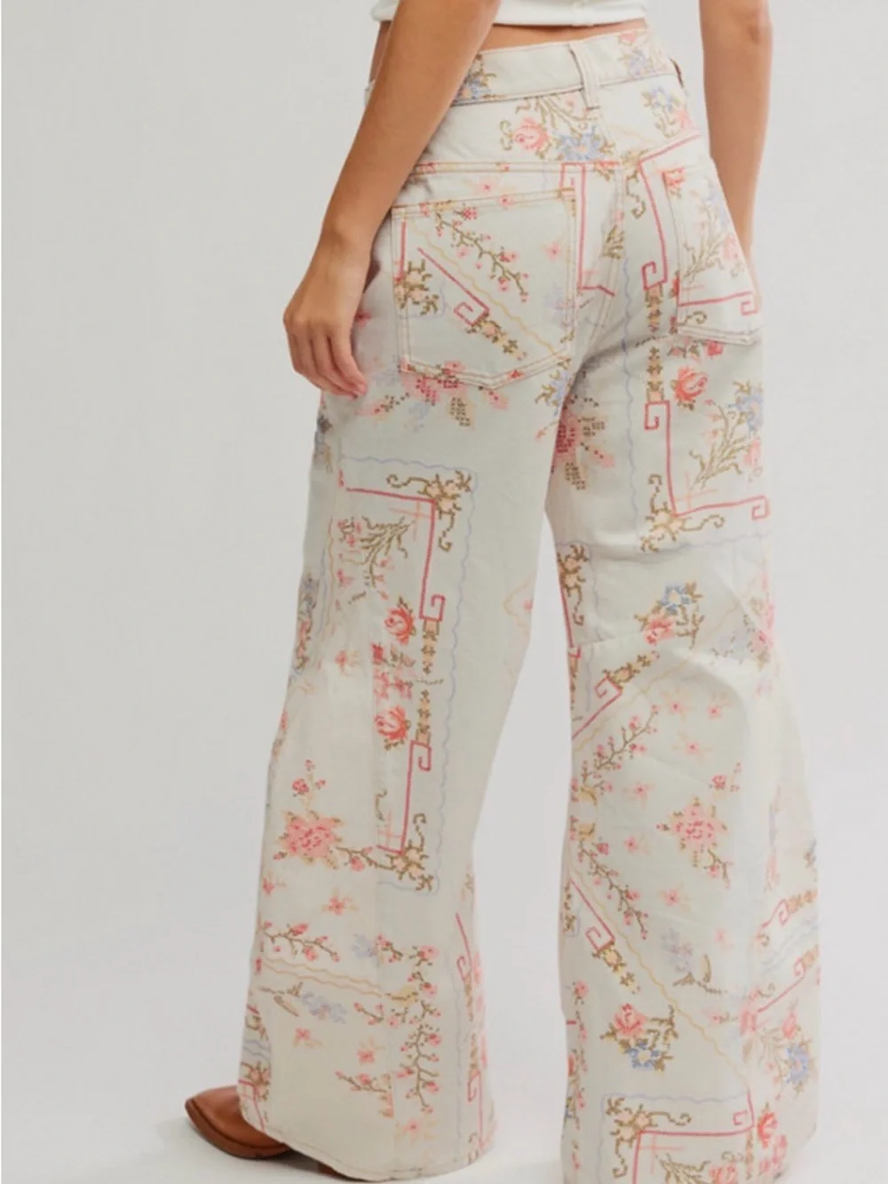 Free People Eden Printed Wide Leg 🔥 Size 27 - Picture 2 of 4